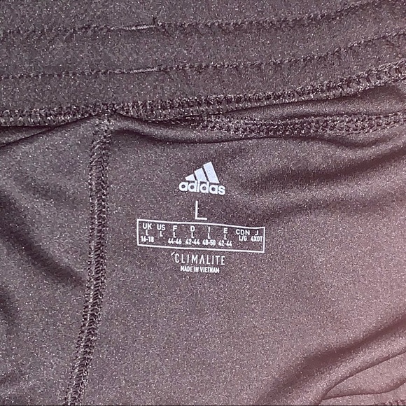 ADIDAS Women Black Orange Climalite Running Shorts - Picture 5 of 6